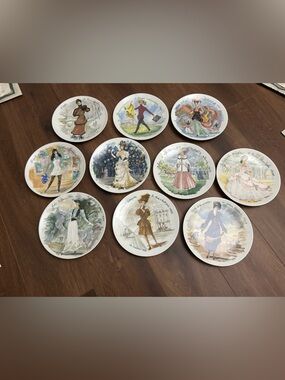 Henri d’Arceau Limoges Les Femmes du Siecle Plates Set 10 COA decorative plates